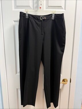 Calvin Klein Black Women's Straight-Leg Dress Trousers